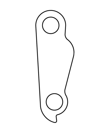 Marwi UNION GH-187 Derailleur Hanger (M12x1.75) for Whyte, Boardman, Orange, Airborne, iZip, Jamis (#65-0001), Raleigh, Rocky Mountain rear drawings