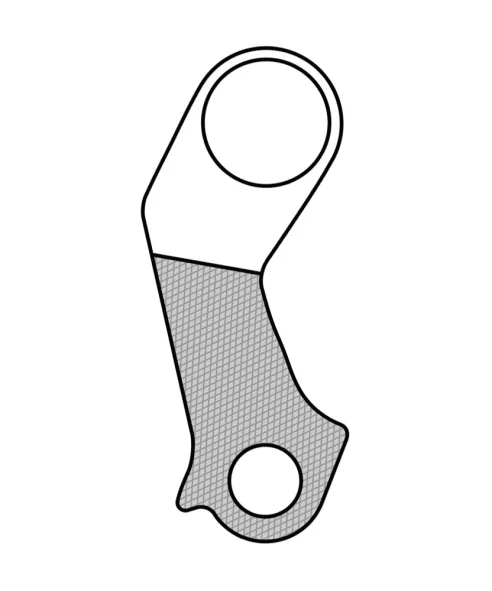 Marwi UNION GH-199 derailleur hanger rear drawings