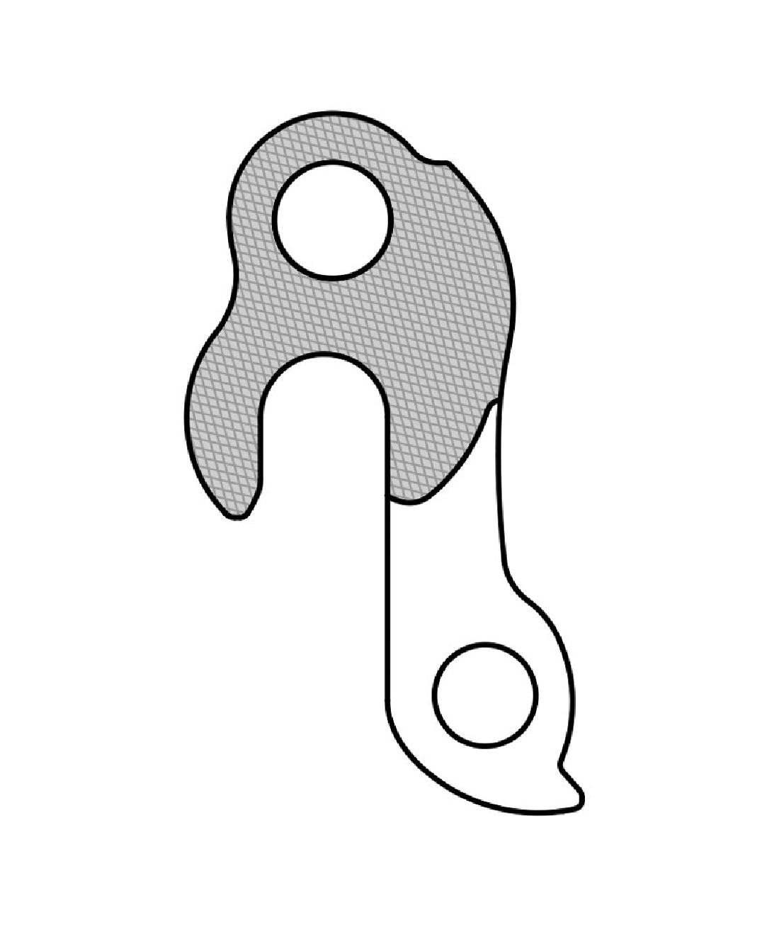 Patte De Dérailleur Vélo En Aluminium - Adaptable Bianchi, Focus, Stevens - Modèle GH-200