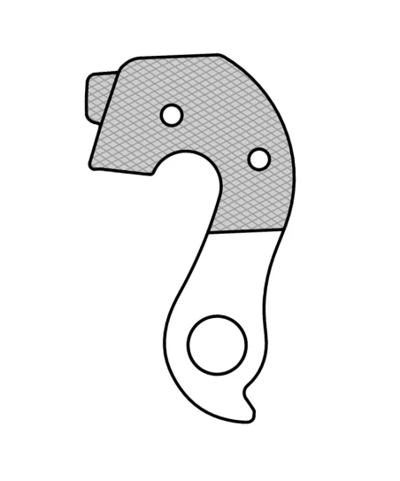 Marwi UNION GH-201 derailleur hanger rear drawings