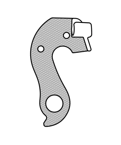 Marwi UNION GH-201 derailleur hanger front drawings