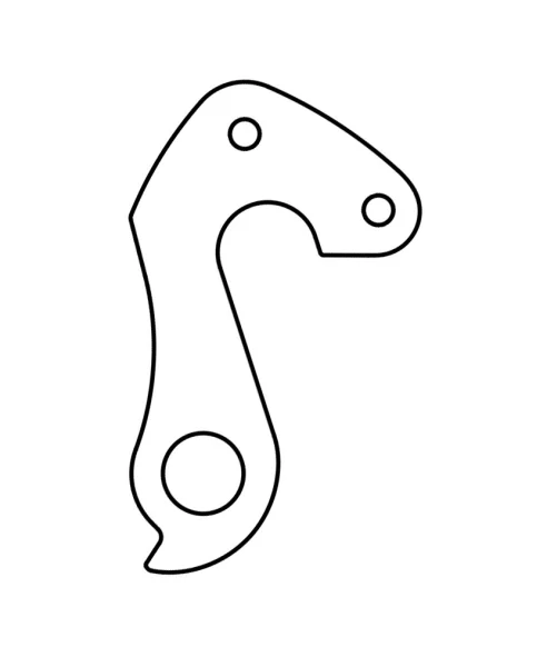 Marwi UNION GH-204 derailleur hanger rear drawings