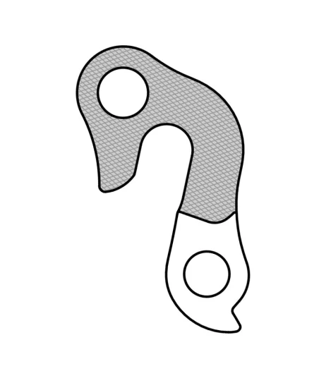 Marwi UNION GH-205 derailleur hanger front drawings