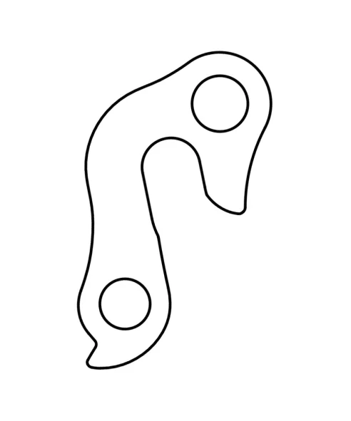 Marwi UNION GH-205 derailleur hanger rear drawings