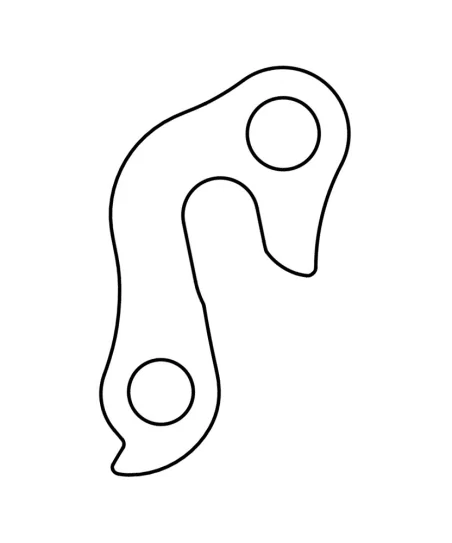 Marwi UNION GH-205 derailleur hanger rear drawings