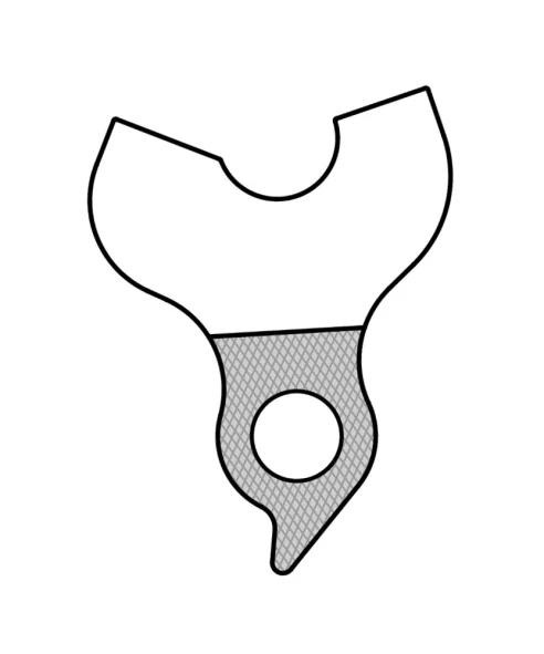 Marwi UNION GH-206 derailleur hanger front drawings