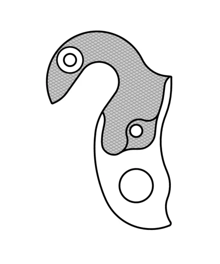 Marwi UNION GH-208 derailleur hanger front drawings