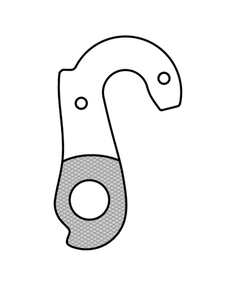 Marwi UNION GH-209 derailleur hanger rear drawings
