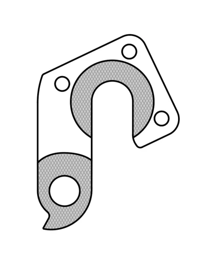 Marwi UNION GH-213 derailleur hanger rear drawings