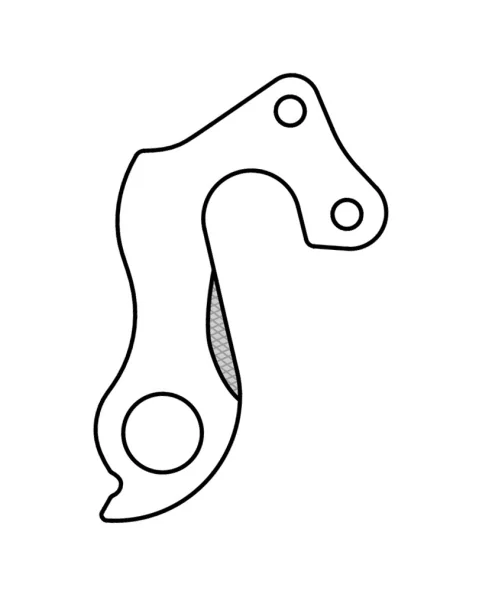 Marwi UNION GH-220 derailleur hanger rear drawings