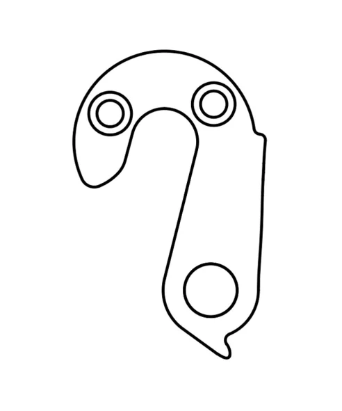 Marwi UNION GH-221 derailleur hanger rear drawings