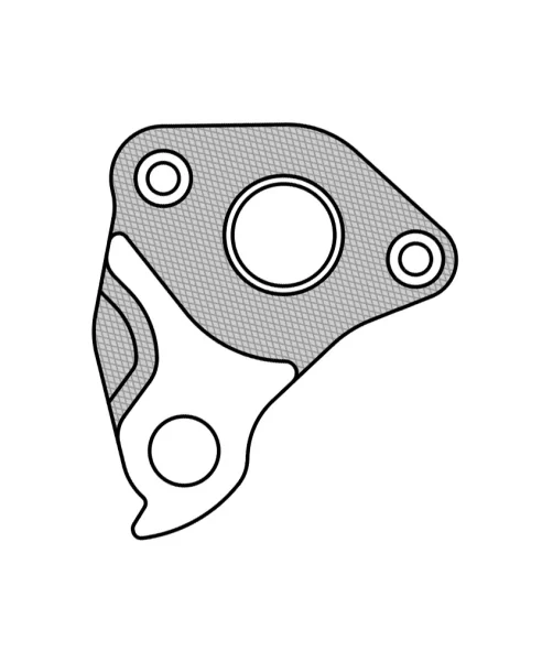 Marwi UNION GH-223 derailleur hanger rear drawings