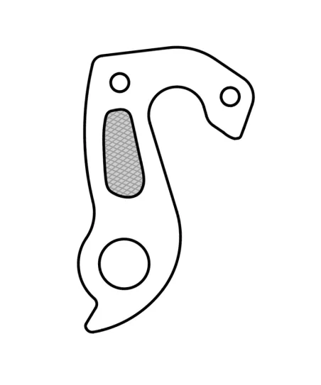 Marwi UNION GH-224 derailleur hanger rear drawings