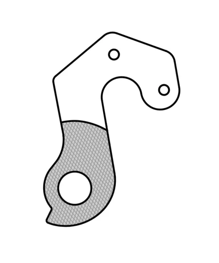 Marwi UNION GH-226 derailleur hanger rear drawings