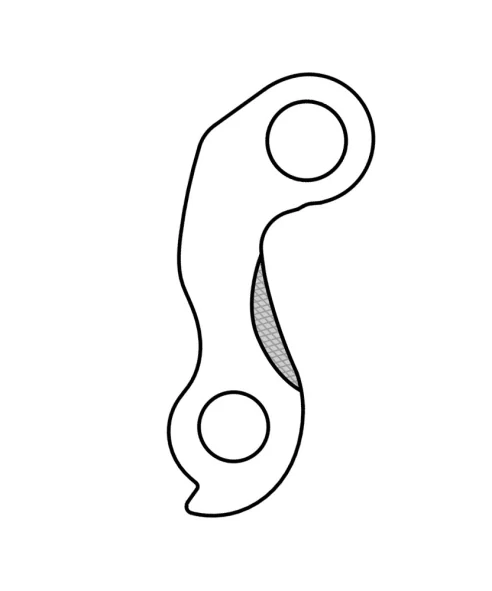 Marwi UNION GH-227 derailleur hanger rear drawings