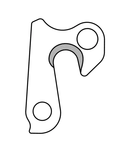 Marwi UNION GH-229 derailleur hanger rear drawings
