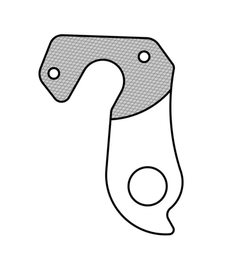 Marwi UNION GH-230 derailleur hanger front drawings