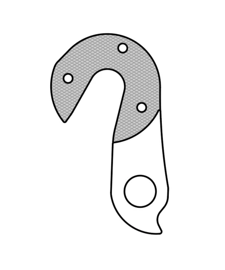 Marwi UNION GH-231 derailleur hanger front drawings