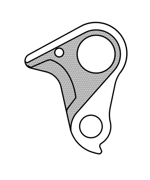 Marwi UNION GH-232 derailleur hanger rear drawings