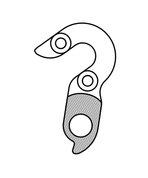 Marwi UNION GH-233 derailleur hanger rear drawings