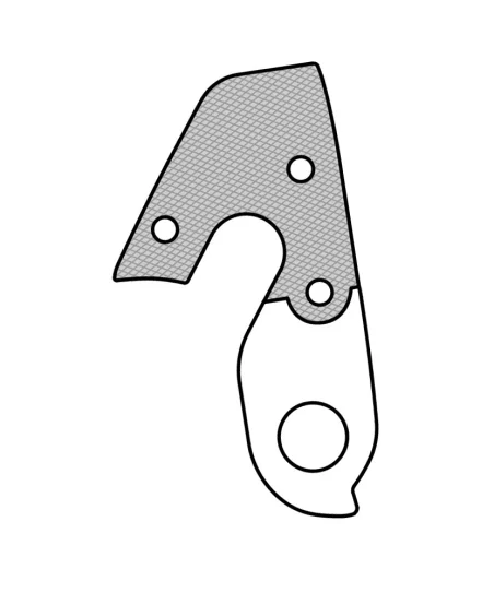 Marwi UNION GH-234 derailleur hanger front drawings