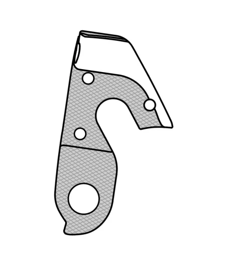 Marwi UNION GH-234 derailleur hanger rear drawings