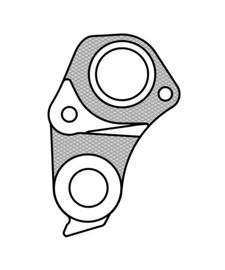 Marwi UNION GH-235 derailleur hanger rear drawings