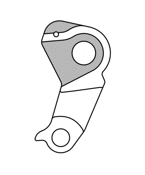 Marwi UNION GH-236 derailleur hanger rear drawings