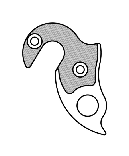 Marwi UNION GH-240 derailleur hanger front drawings