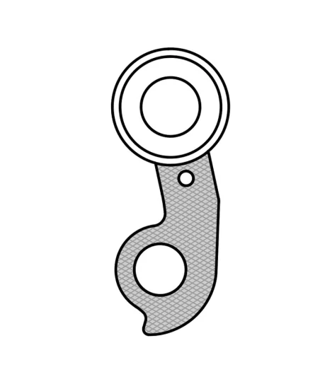 Marwi UNION GH-242 derailleur hanger rear drawings