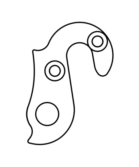 Marwi UNION GH-244 derailleur hanger rear drawings