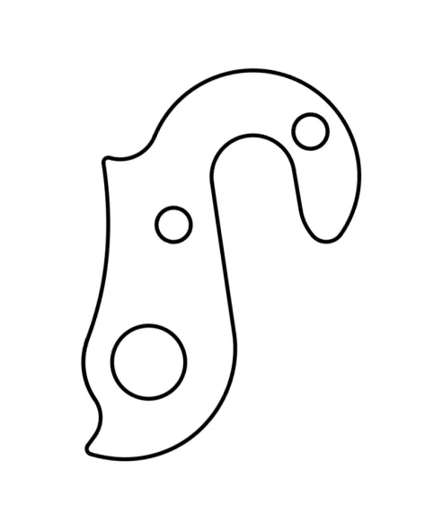 Marwi UNION GH-245 derailleur hanger rear drawings