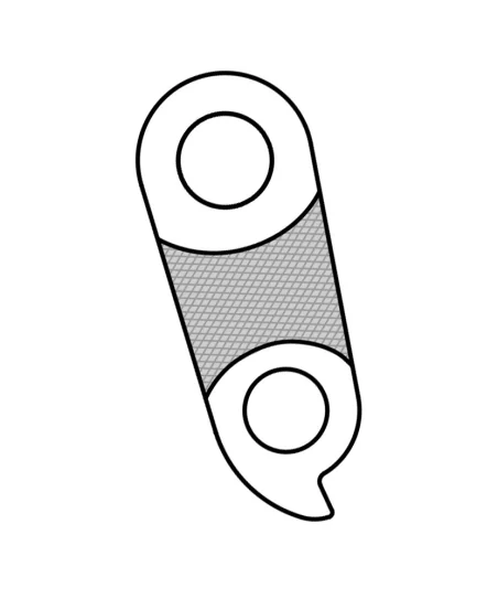 Marwi UNION GH-247 derailleur hanger front drawings