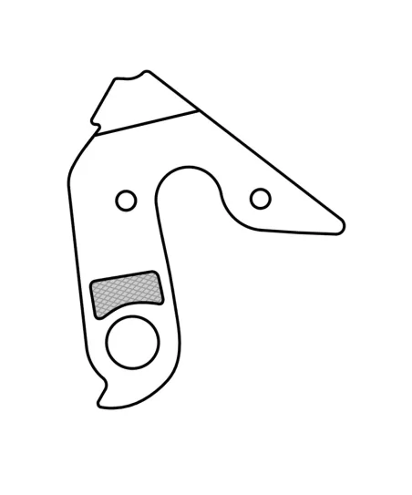 Marwi UNION GH-248 derailleur hanger rear drawings