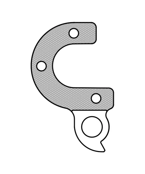 Marwi UNION GH-253 derailleur hanger front drawings
