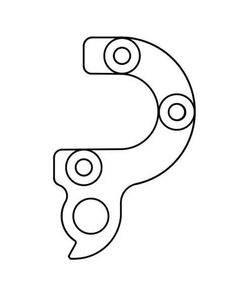 Marwi UNION GH-253 derailleur hanger rear drawings