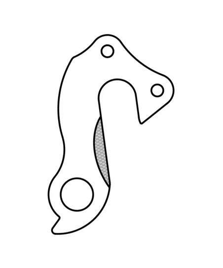 Marwi UNION GH-254 derailleur hanger rear drawings
