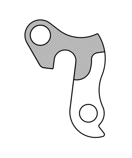 Marwi UNION GH-255 derailleur hanger front drawings
