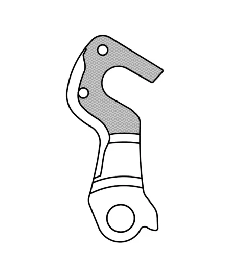 Marwi UNION GH-257 derailleur hanger front drawings