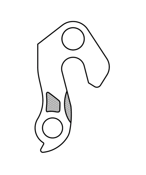 Marwi UNION GH-258 derailleur hanger rear drawings