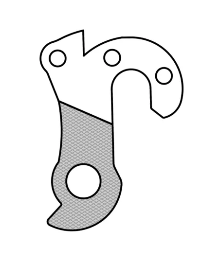 Marwi UNION GH-259 derailleur hanger rear drawings