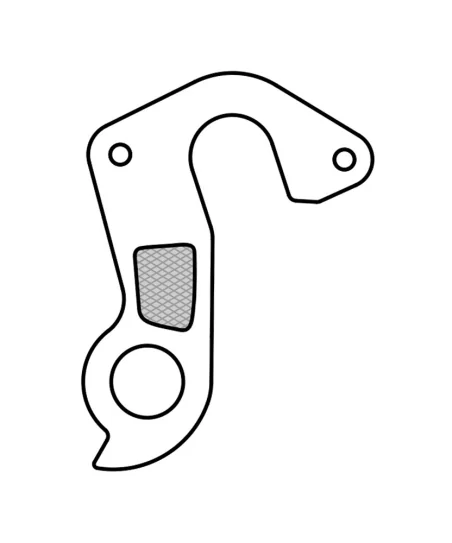 Marwi UNION GH-260 derailleur hanger rear drawings