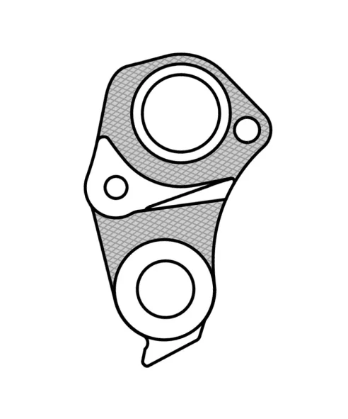 Marwi UNION GH-261 derailleur hanger rear drawings