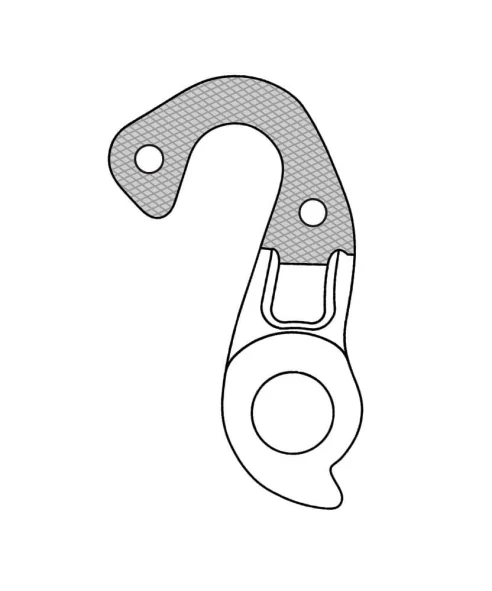 Marwi UNION GH-264 derailleur hanger for Cube bicycle models drawings