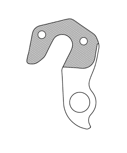 Marwi UNION GH-265 derailleur hanger for Orbea Alma, Hydro bicycle models drawings