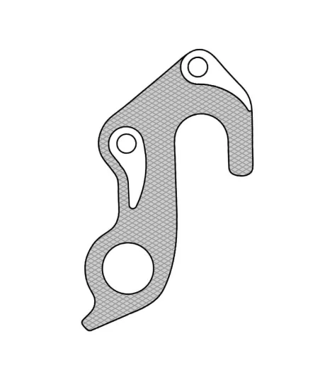 Marwi UNION GH-266 derailleur hanger for Focus, Kalkhof, Raleigh bicycle models rear drawings