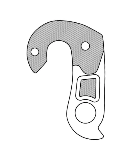 Marwi UNION GH-268 derailleur hanger for Decathlon bicycle models drawings
