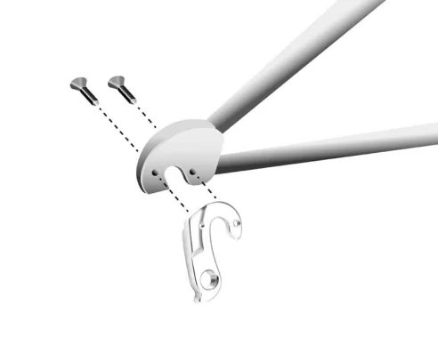 Marwi UNION GH-268 derailleur hanger for Decathlon bicycle models assembly drawings