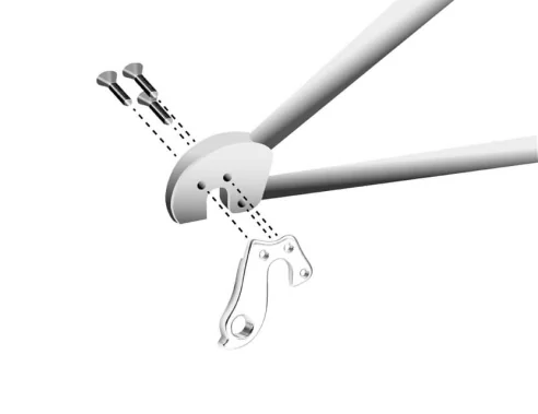 Marwi UNION GH-271 derailleur hanger for Bergamont, Boardman bicycle models assembly drawings