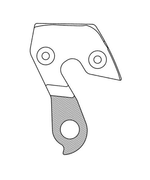Marwi UNION GH-272 derailleur hanger for Bergamont bicycle models rear drawings